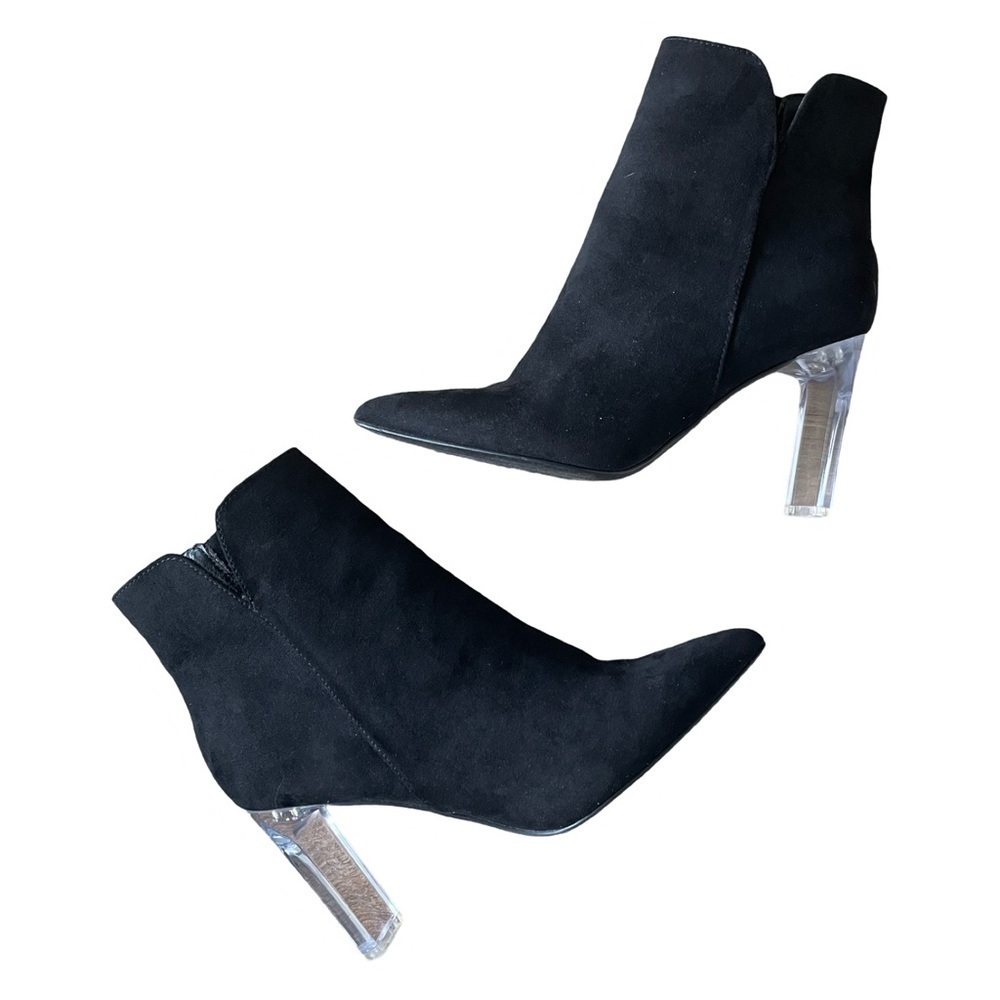 Marc New York Amelia Black Suede Booties Size 8.5